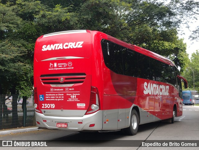 Viação Santa Cruz 23019 na cidade de São Paulo, São Paulo, Brasil, por Espedito de Brito Gomes. ID da foto: 9839131.