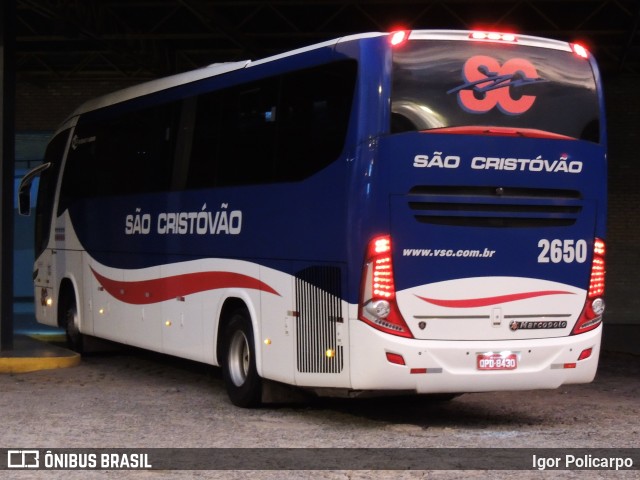 Viação São Cristóvão 2650 na cidade de Divinópolis, Minas Gerais, Brasil, por Igor Policarpo. ID da foto: 9840202.