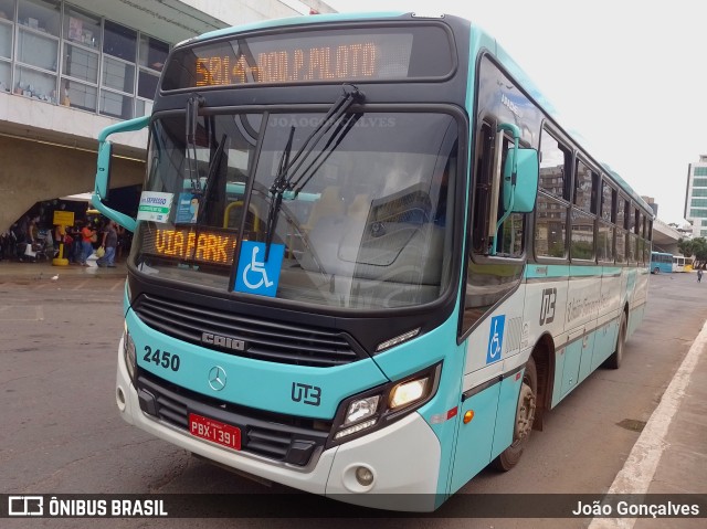 UTB - União Transporte Brasília 2450 na cidade de Brasília, Distrito Federal, Brasil, por João Gonçalves. Número da foto: #9841063.