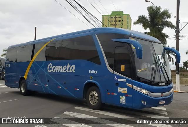 Viação Cometa 12316 na cidade de Praia Grande, São Paulo, Brasil, por Andrey  Soares Vassão. ID da foto: 9838902.