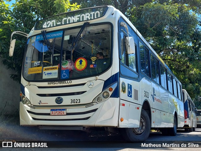 Viação Pinheiral 3023 na cidade de Volta Redonda, Rio de Janeiro, Brasil, por Matheus Martins da Silva. ID da foto: 9839498.