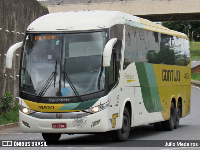 Empresa Gontijo de Transportes 18870 na cidade de Campinas, São Paulo, Brasil, por Julio Medeiros. Número da foto: #9840129.