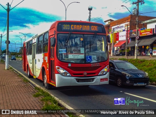 Itajaí Transportes Coletivos 2028 na cidade de Campinas, São Paulo, Brasil, por Henrique Alves de Paula Silva. ID da foto: 9843701.