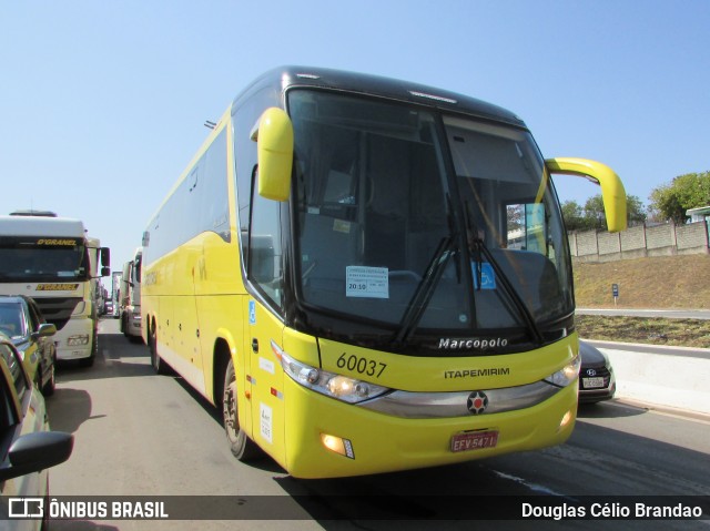Viação Itapemirim 60037 na cidade de Belo Horizonte, Minas Gerais, Brasil, por Douglas Célio Brandao. Número da foto: #9843026.