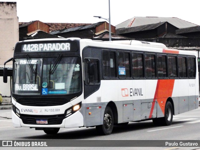 Evanil Transportes e Turismo RJ 132.001 na cidade de Rio de Janeiro, Rio de Janeiro, Brasil, por Paulo Gustavo. Número da foto: #9841992.