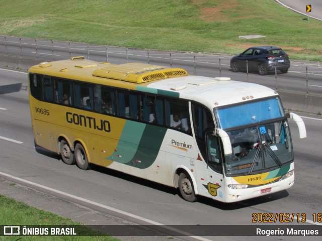 Empresa Gontijo de Transportes 14685 na cidade de São José dos Campos, São Paulo, Brasil, por Rogerio Marques. Número da foto: #9843264.