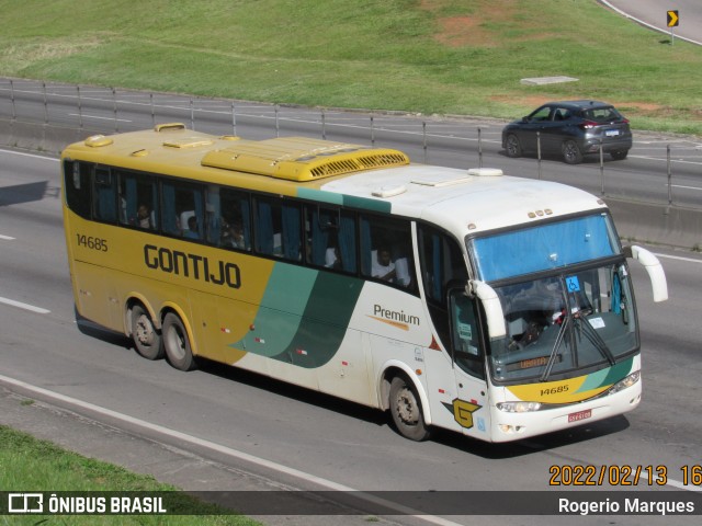 Empresa Gontijo de Transportes 14685 na cidade de São José dos Campos, São Paulo, Brasil, por Rogerio Marques. ID da foto: 9843264.