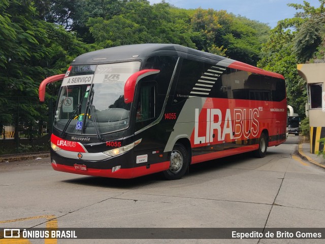 Lirabus 14055 na cidade de São Paulo, São Paulo, Brasil, por Espedito de Brito Gomes. Número da foto: #9841565.