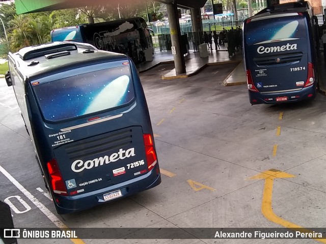 Viação Cometa 721516 na cidade de São Paulo, São Paulo, Brasil, por Alexandre Figueiredo Pereira. Número da foto: #9843633.