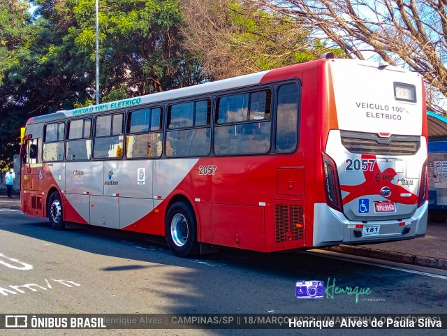 Itajaí Transportes Coletivos 2057 na cidade de Campinas, São Paulo, Brasil, por Henrique Alves de Paula Silva. Número da foto: #9843281.