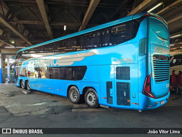 Viação Águia Branca 50760 na cidade de Rio de Janeiro, Rio de Janeiro, Brasil, por João Vitor Lima. Número da foto: #9841539.