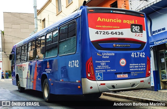 Radial Transporte Coletivo 41.742 na cidade de São Paulo, São Paulo, Brasil, por Anderson Barbosa Marinho. ID da foto: 9843312.