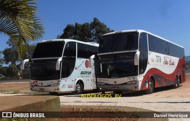 Expresso São Luiz 7170 na cidade de Indiara, Goiás, Brasil, por Daniel Henrique. Número da foto: #9796003.