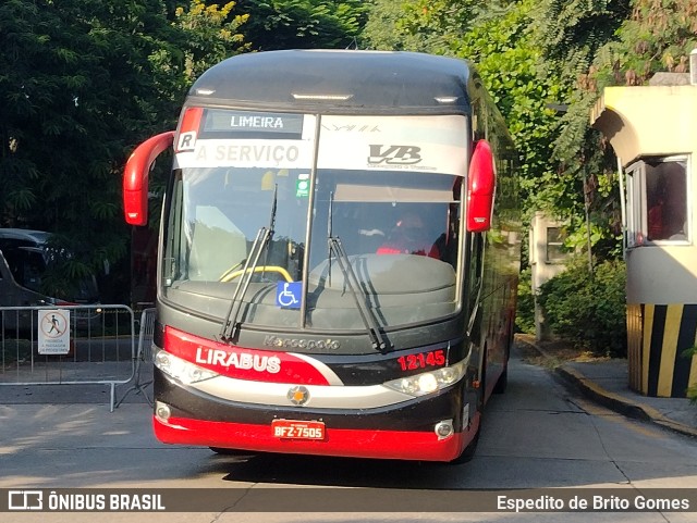 Lirabus 12145 na cidade de São Paulo, São Paulo, Brasil, por Espedito de Brito Gomes. Número da foto: #9793982.