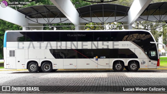 Auto Viação Catarinense 321317 na cidade de Joinville, Santa Catarina, Brasil, por Lucas Weber Calizario. ID da foto: 9795690.