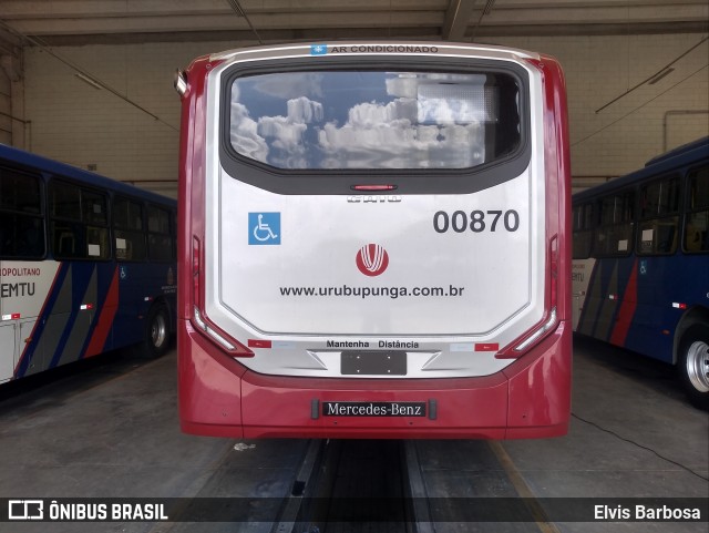 Auto Viação Urubupungá 00870 na cidade de Santana de Parnaíba, São Paulo, Brasil, por Elvis Barbosa. Número da foto: #9794140.