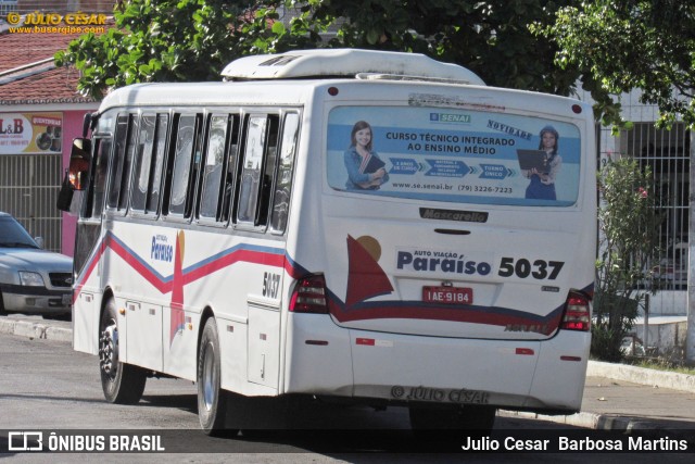 AVP - Auto Viação Paraíso 5036 na cidade de Aracaju, Sergipe, Brasil, por Julio Cesar  Barbosa Martins. Número da foto: #9794096.