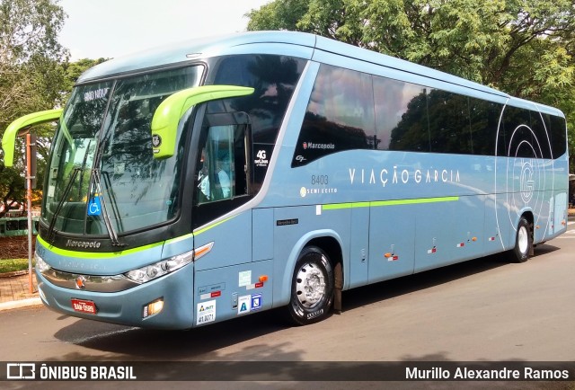 Viação Garcia 8403 na cidade de Jaú, São Paulo, Brasil, por Murillo Alexandre Ramos. Número da foto: #9795841.