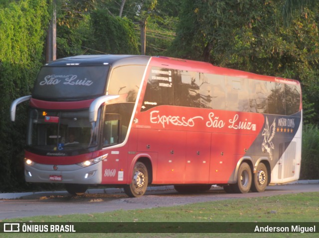 Expresso São Luiz 8060 na cidade de Recife, Pernambuco, Brasil, por Anderson Miguel. ID da foto: 9795696.