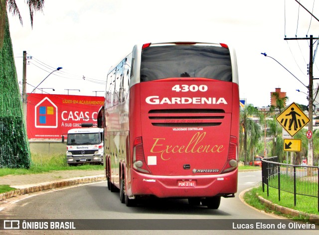 Expresso Gardenia 4300 na cidade de Alfenas, Minas Gerais, Brasil, por Lucas Elson de Oliveira. Número da foto: #9794702.