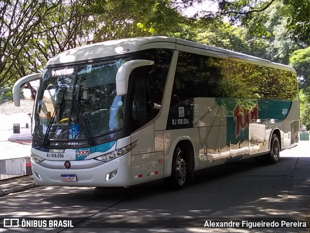 Auto Viação 1001 RJ 108.056 na cidade de São Paulo, São Paulo, Brasil, por Alexandre Figueiredo Pereira. ID da foto: 9846530.