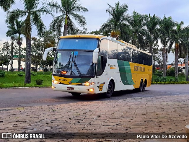 Empresa Gontijo de Transportes 14680 na cidade de São Sebastião do Paraíso, Minas Gerais, Brasil, por Paulo Vitor De Azevedo. ID da foto: 9845809.