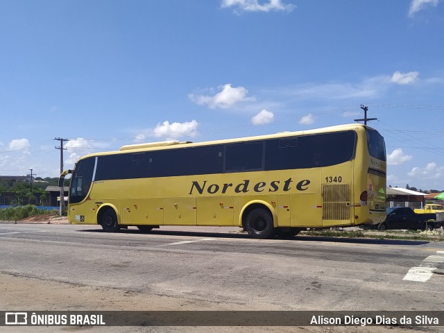 Viação Nordeste 1340 na cidade de Macaíba, Rio Grande do Norte, Brasil, por Alison Diego Dias da Silva. Número da foto: #9845844.