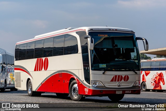 ADO - Autobuses de Oriente 0552 na cidade de Venustiano Carranza, Ciudad de México, México, por Omar Ramírez Thor2102. Número da foto: #9845029.