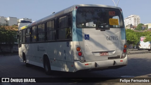 Viação Redentor C47815 na cidade de Rio de Janeiro, Rio de Janeiro, Brasil, por Felipe Fernandes. Número da foto: #9845403.