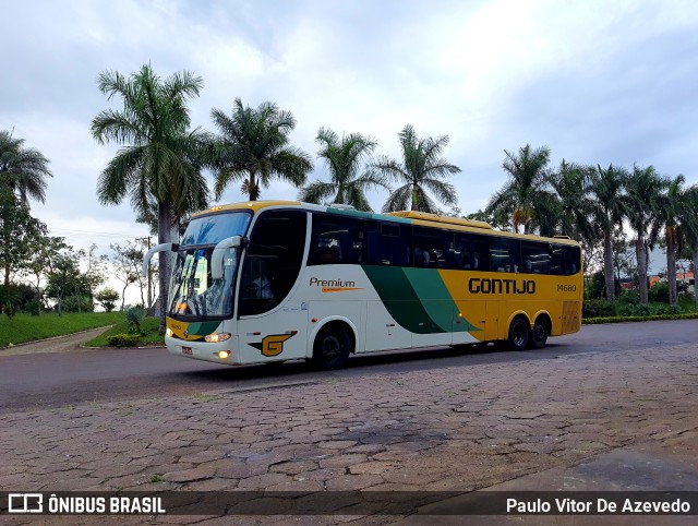 Empresa Gontijo de Transportes 14680 na cidade de São Sebastião do Paraíso, Minas Gerais, Brasil, por Paulo Vitor De Azevedo. ID da foto: 9845813.