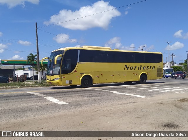Viação Nordeste 1340 na cidade de Macaíba, Rio Grande do Norte, Brasil, por Alison Diego Dias da Silva. Número da foto: #9845842.