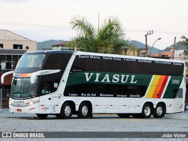 Viasul - Auto Viação Venâncio Aires 11000 na cidade de Balneário Camboriú, Santa Catarina, Brasil, por João Victor. ID da foto: 9844654.