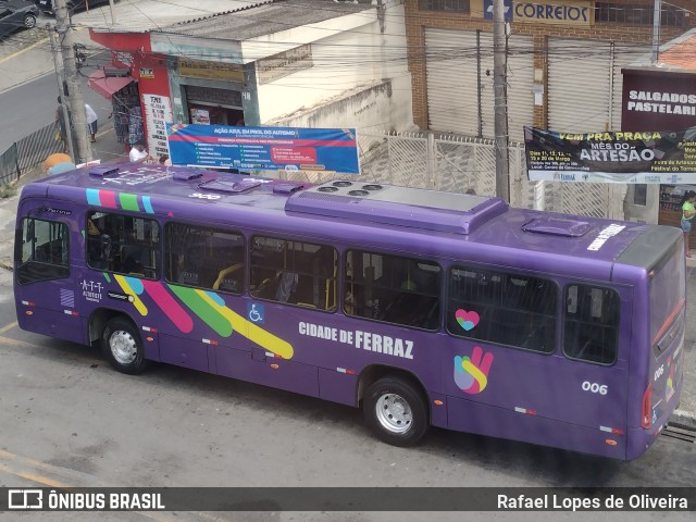ATT - Alto Tietê Transportes Ferraz de Vasconcelos 006 na cidade de Ferraz de Vasconcelos, São Paulo, Brasil, por Rafael Lopes de Oliveira. Número da foto: #9845194.