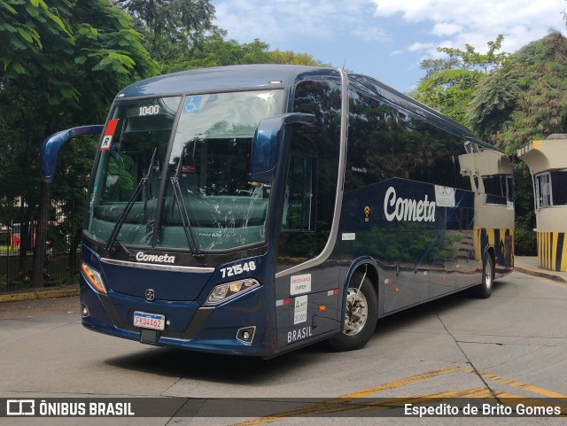 Viação Cometa 721548 na cidade de São Paulo, São Paulo, Brasil, por Espedito de Brito Gomes. Número da foto: #9845683.
