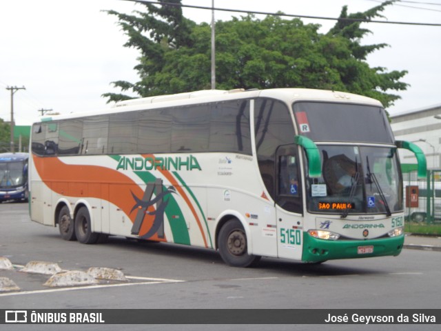 Empresa de Transportes Andorinha 5150 na cidade de São Paulo, São Paulo, Brasil, por José Geyvson da Silva. ID da foto: 9846146.