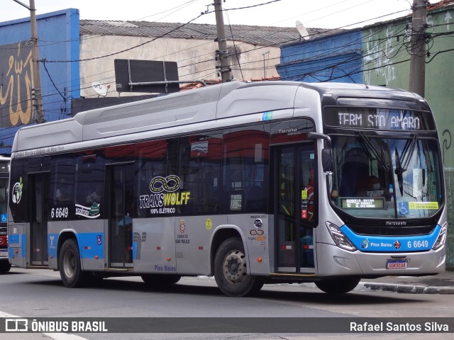 Transwolff Transportes e Turismo 6 6649 na cidade de São Paulo, São Paulo, Brasil, por Rafael Santos Silva. ID da foto: 9846777.