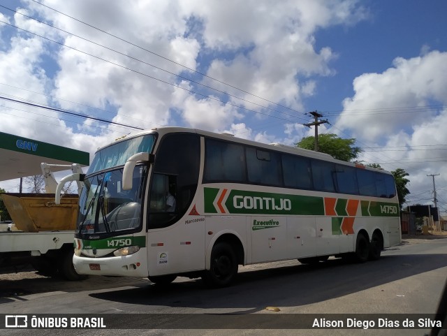 Empresa Gontijo de Transportes 14750 na cidade de Natal, Rio Grande do Norte, Brasil, por Alison Diego Dias da Silva. ID da foto: 9845831.