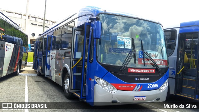 BBTT - Benfica Barueri Transporte e Turismo 27.665 na cidade de São Paulo, São Paulo, Brasil, por Murilo da Silva. ID da foto: 9846568.