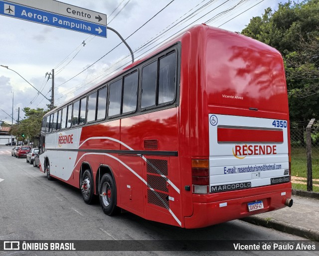 Resende Turismo 4350 na cidade de Belo Horizonte, Minas Gerais, Brasil, por Vicente de Paulo Alves. ID da foto: 9843991.