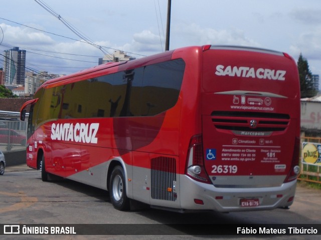 Viação Santa Cruz 26319 na cidade de Três Corações, Minas Gerais, Brasil, por Fábio Mateus Tibúrcio. ID da foto: 9847707.