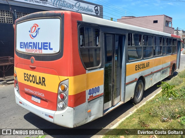 Emanuel Transportes 4000 na cidade de Cariacica, Espírito Santo, Brasil, por Everton Costa Goltara. Número da foto: #9847632.