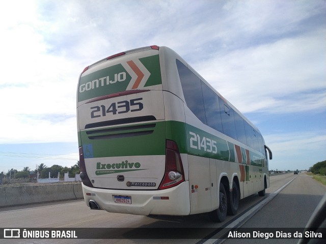 Empresa Gontijo de Transportes 21435 na cidade de São José de Mipibu, Rio Grande do Norte, Brasil, por Alison Diego Dias da Silva. ID da foto: 9848263.