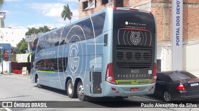Viação Garcia 8653 na cidade de Aparecida, São Paulo, Brasil, por Paulo Alexandre da Silva. Número da foto: #9849523.