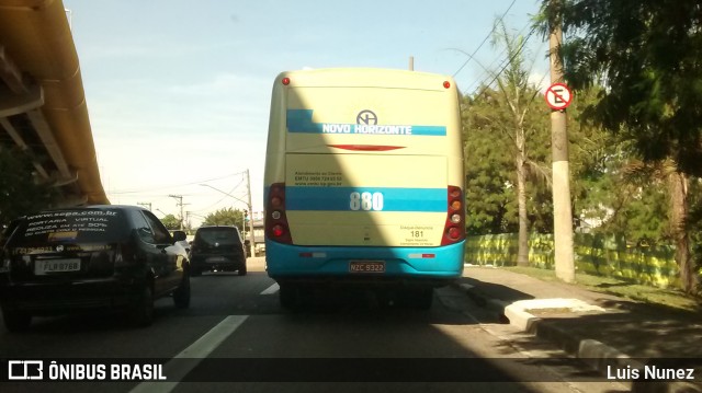 Viação Novo Horizonte 880 na cidade de São Paulo, São Paulo, Brasil, por Luis Nunez. ID da foto: 9850797.