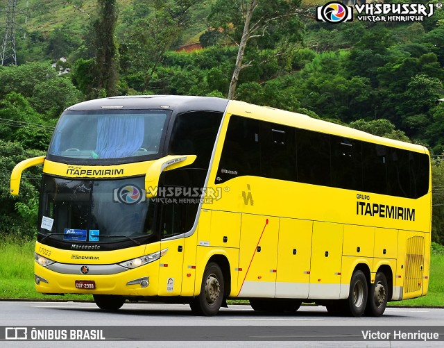 Viação Itapemirim 17023 na cidade de Petrópolis, Rio de Janeiro, Brasil, por Victor Henrique. Número da foto: #9851238.