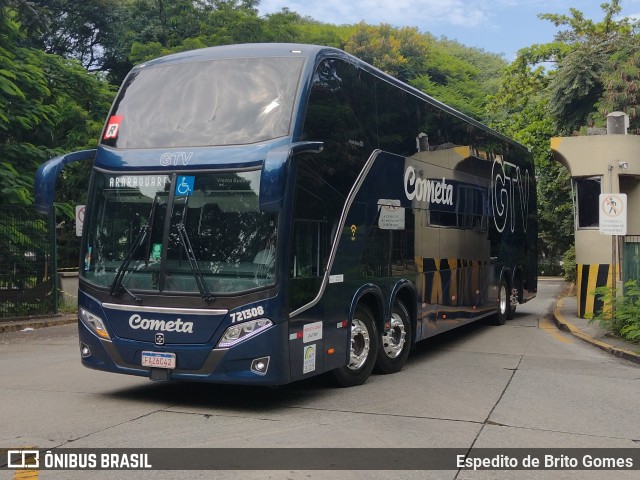 Viação Cometa 721308 na cidade de São Paulo, São Paulo, Brasil, por Espedito de Brito Gomes. Número da foto: #9849548.