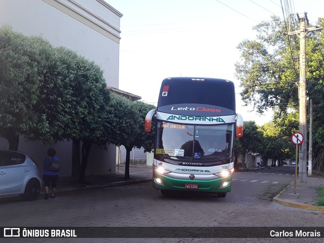 Empresa de Transportes Andorinha 7400 na cidade de Presidente Venceslau, São Paulo, Brasil, por Carlos Morais. Número da foto: #9852823.