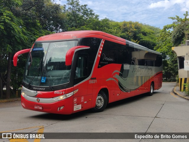 Empresa de Ônibus Pássaro Marron 5931 na cidade de São Paulo, São Paulo, Brasil, por Espedito de Brito Gomes. Número da foto: #9852081.