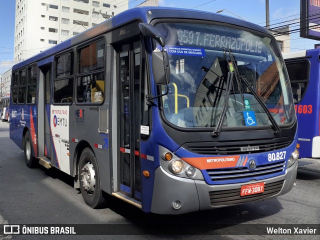 Next Mobilidade - ABC Sistema de Transporte 80.827 na cidade de São Bernardo do Campo, São Paulo, Brasil, por Welton Xavier. ID da foto: 9852047.