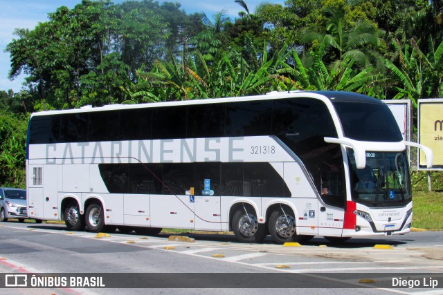 Auto Viação Catarinense 321318 na cidade de Joinville, Santa Catarina, Brasil, por Diego Lip. ID da foto: 9852227.